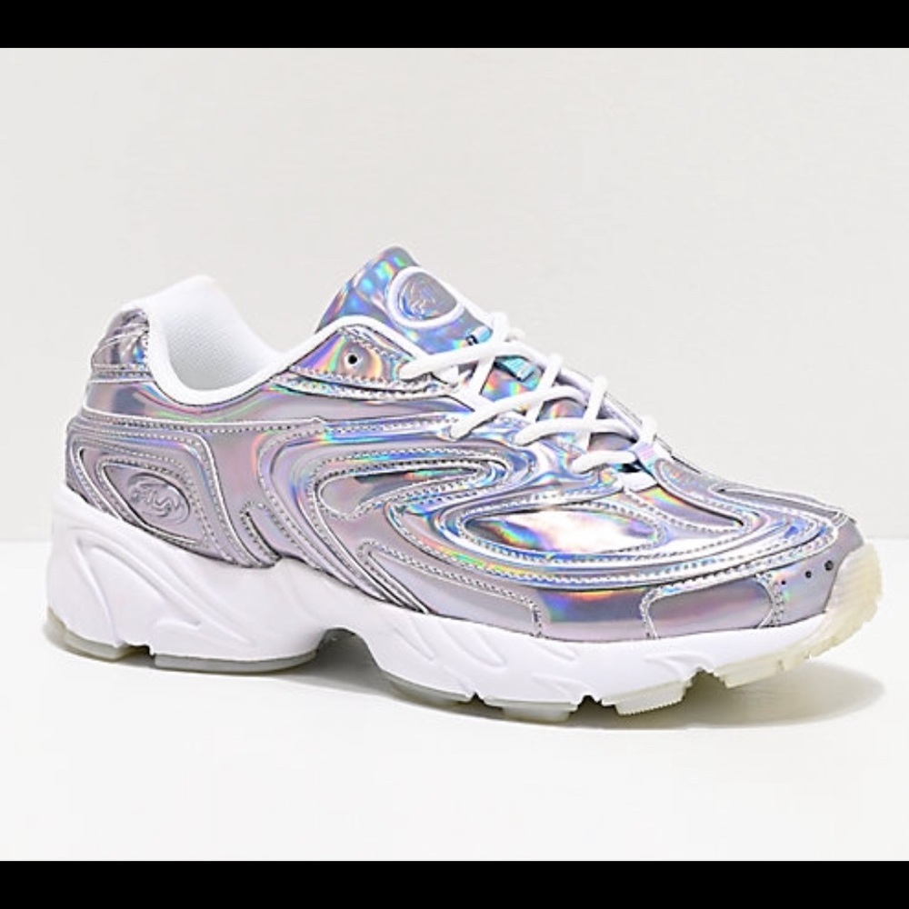 Unisex Fila Iridescent metallic holographi sneaker